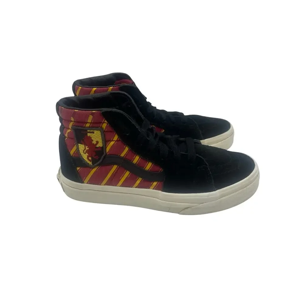 VANS x Harry Potter Gryffindor Red Gold Sk8 Hi Shoes Kids Youth 1